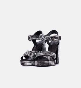 Rhinestone Open-toe Platform Sandals Rhinestone Open-toe Platform Sandals
