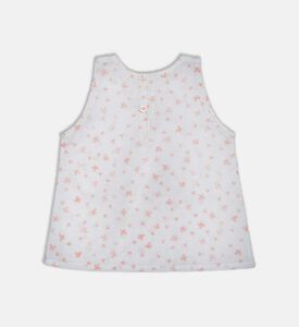 بلوزة بطبعة أزهار للبنات