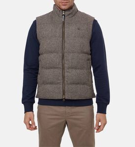 Hackett London Logo-embroidery Padded Sleeveless Vest, Model View