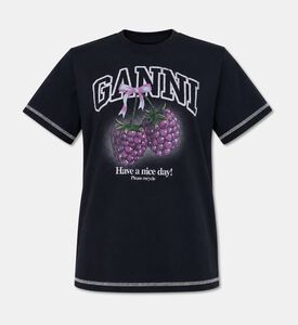 Ganni Printed Short-sleeve T-shirt, Packshot View