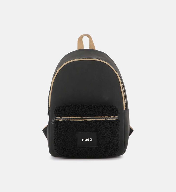Shearling Front Pocket Backpack