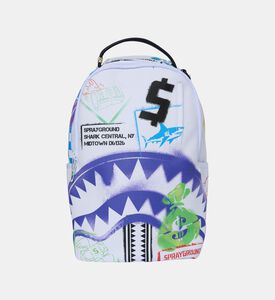 Digital Graffiti Shark Backpack