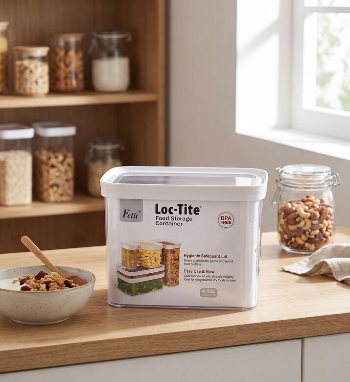 Home Deco and More Plastic Loctite Food Container, Model View