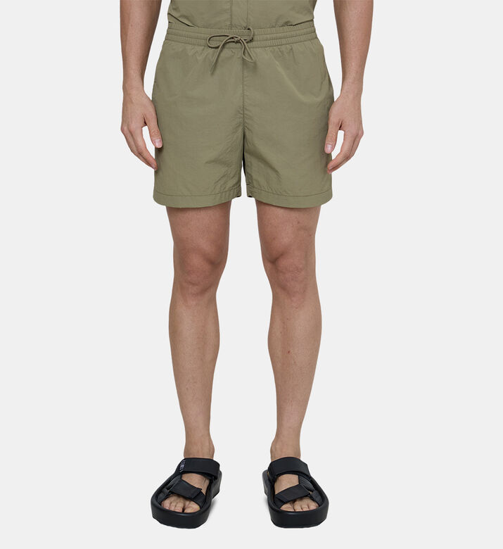 Ck Monogram Double Waistband Swim Shorts