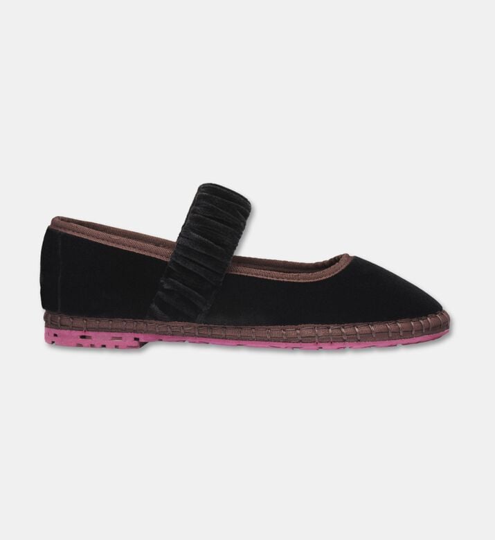 Flabelus Mafalda Sethe Velvet Ruched Strap Ballet Flat, Packshot View