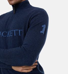 Hackett London Zip Fastening Regular-fit Sweater, Model View