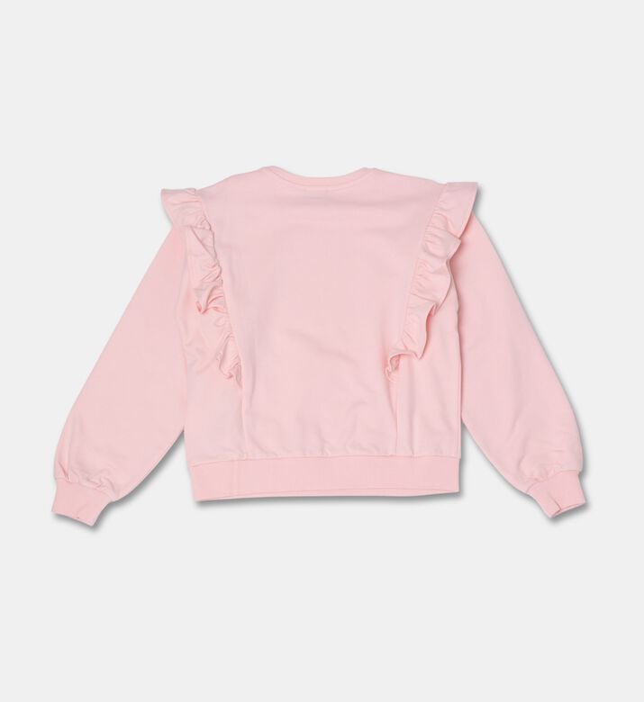 Moschino Kids Ruffle-trim Logo Graphic Sweatshirt, Packshot View