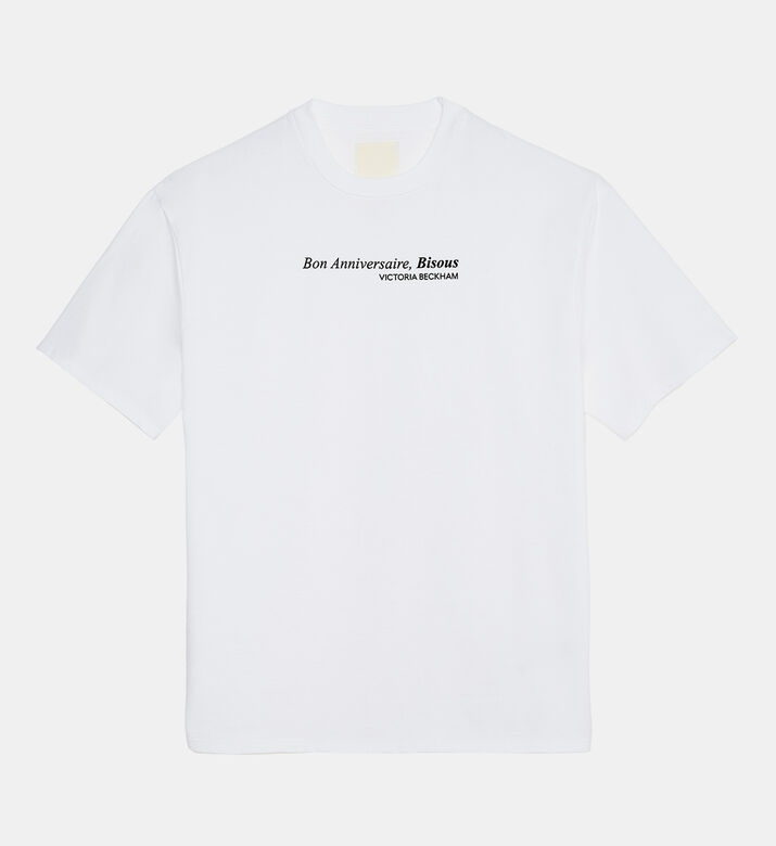 تيشيرت بياقة مستديرة بطبعة عبارة لعيد الميلاد