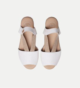 Nuvol Leather Low-wedge Open-toe Espadrille