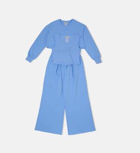 Top, Trousers, And Sweatshirt 3-piece Set