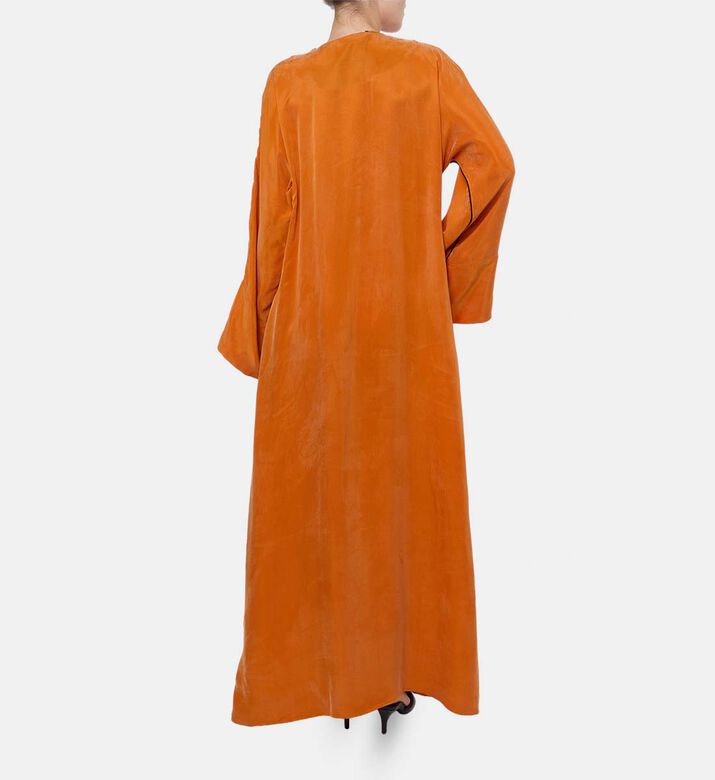 Niluu Tie Closure Long-sleeve Dress, Model View