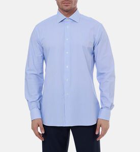 قميص مخطط بصف أزرار