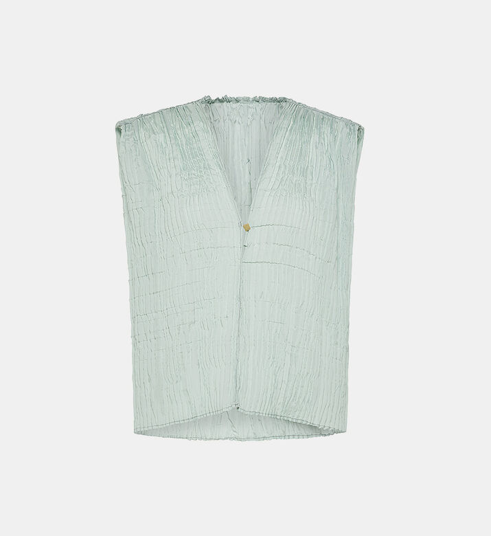 فيست بدون أكمام بياقة في