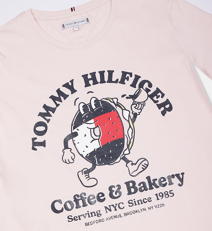 Girl Tommy Bagels Printed T-shirt
