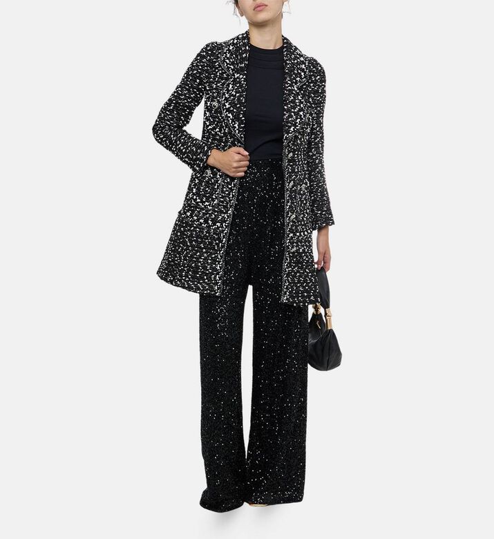 Sequined Wide-leg Trousers