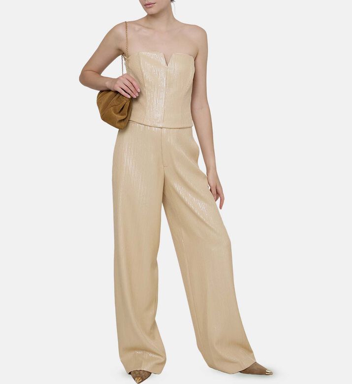 Rafia Paillette Wide-leg Pants