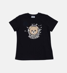 Moschino BKT Teddy Bear Graphic T-shirt, Black, 10y, Packshot View
