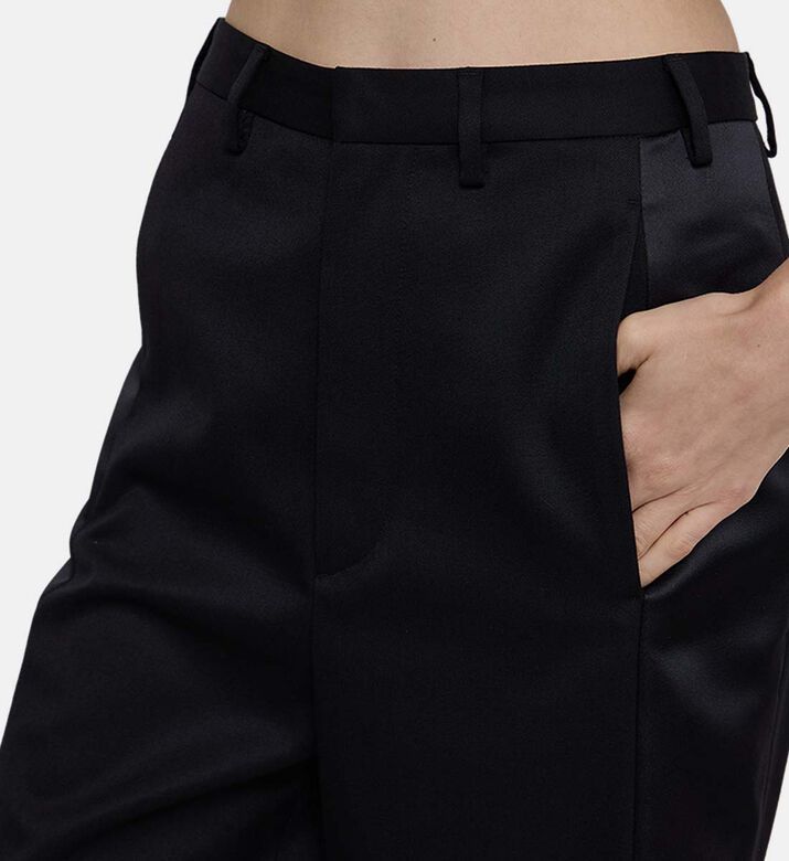Structured Wide-leg Trousers