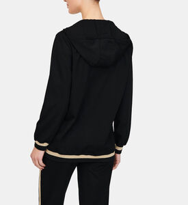 Contrasted Zipped Hooded Jacket Contrasted Zipped Hooded Jacket
