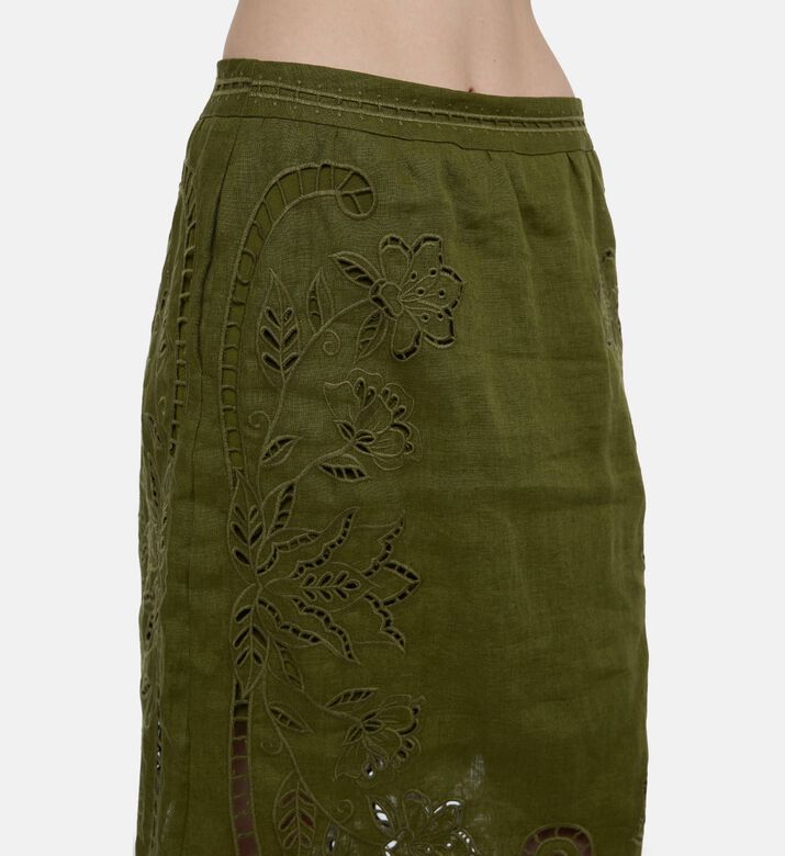 Farm Rio Majestic Garden Skirt, Model View