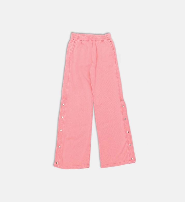 Elastic Waistband Wide-leg Pants