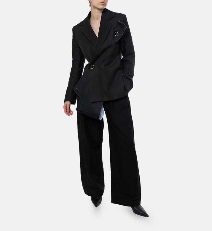 Martan Jo Tailored Pleats Trousers, Model View