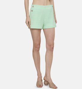 Tweed High-waisted Shorts