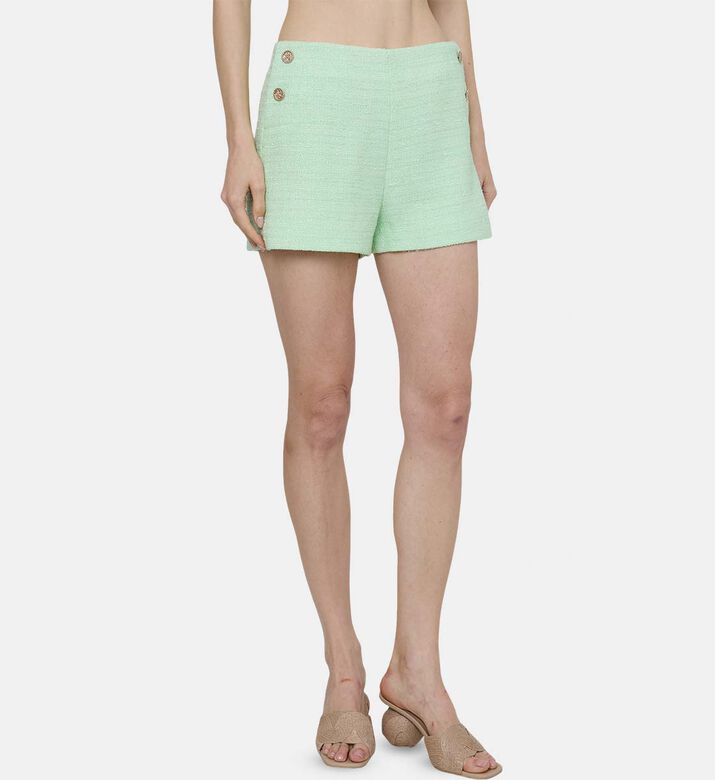 Tweed High-waisted Shorts