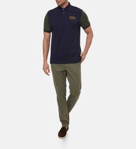 Hackett London Two-tone Design Short-sleeve Polo Shirt, Model View