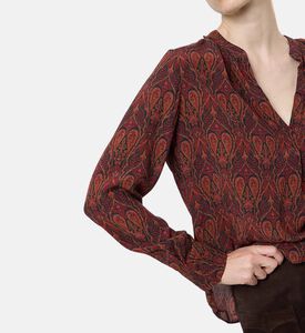 Zadig et Voltaire All-over Print V-neck Shirt, Model View