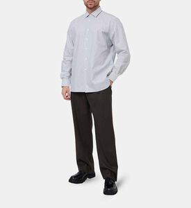 Corneliani Stripe Pattern Long-sleeve Shirt, Model View