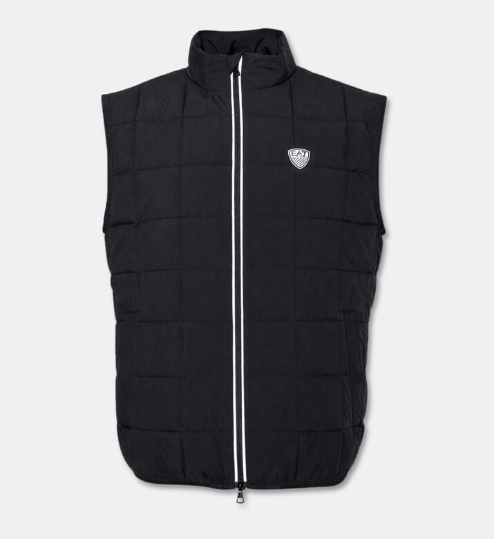 EA7 Padded Quilted Vest, Black, Xl, Packshot View