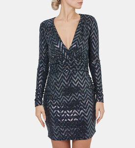 فستان مزين بالترتر من فلافي