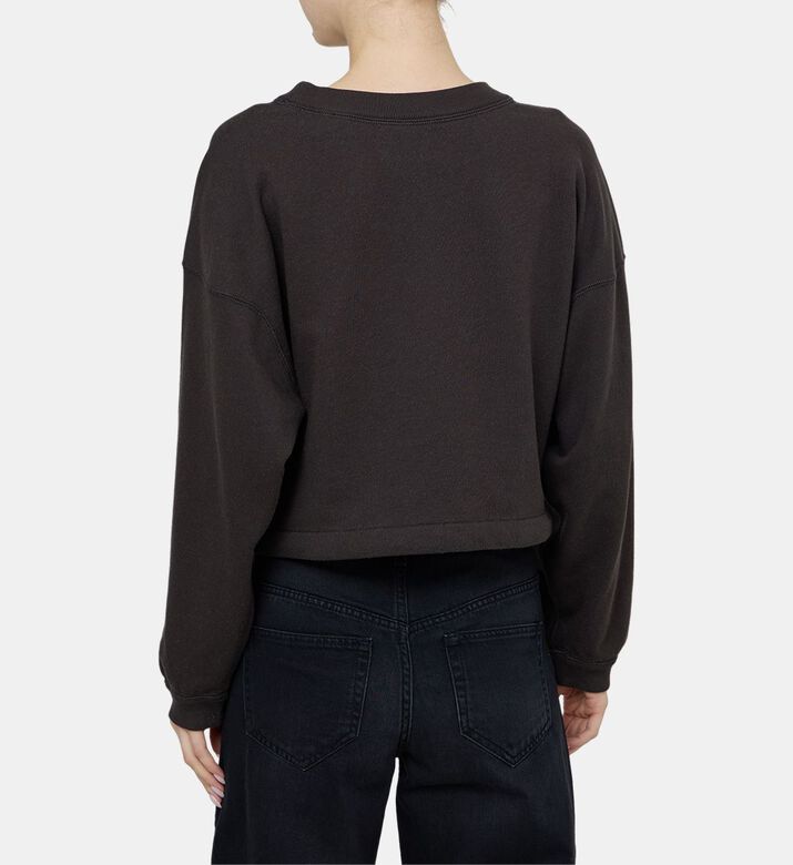 Margo Logo-print Cropped Sweatshirt