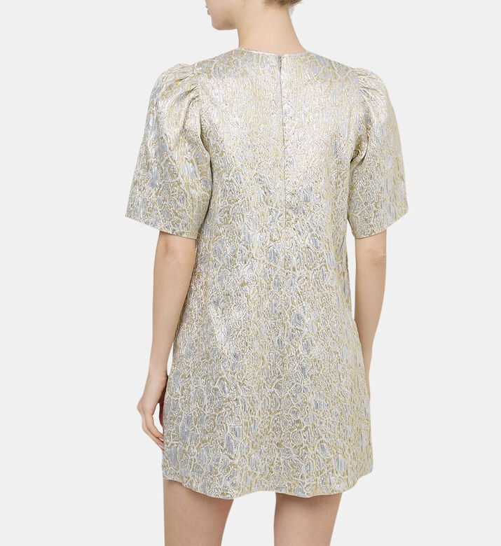 Metallic-effect Mini Dress