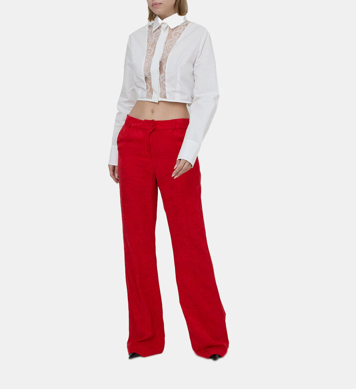 Materiel Tbilisi LLC Diagonal Zipper High-waisted Pants, Model View