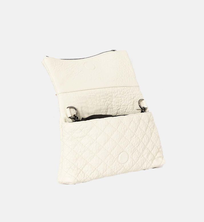 The Kooples Heritage Small Leather Skulls Bag, Off-white, Packshot View