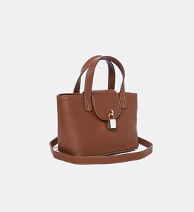 Maya.M Leather Logo-lock Handbag, Packshot View