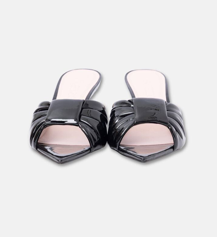 Arezzo Shoes Sabot Eco Verniz, Black, Eu-37, Packshot View