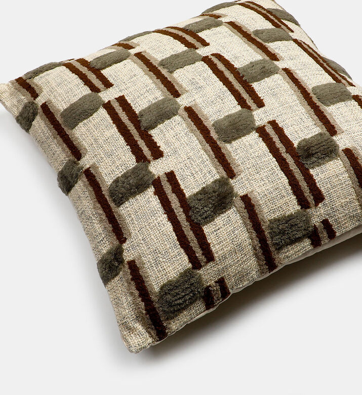 Home Deco and More Eden Cotton Square Cushion, Packshot View