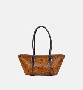 حقيبة كتف فورنا بإطار من جلد العجل