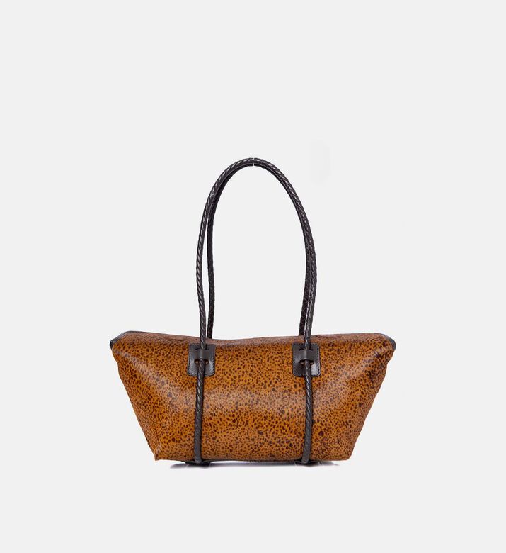 Forna Calf Hair Leather Framed Shoulder Bag