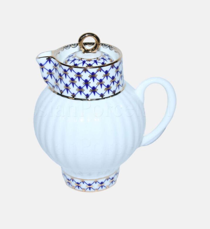 Cobalt Net Bone China Wave Creamer
