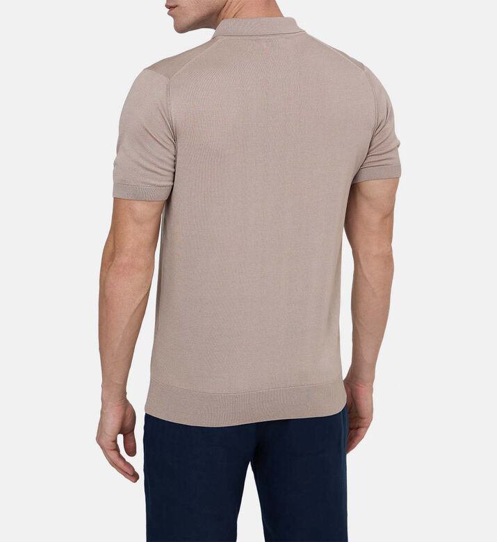 Quarter-zip Placket Polo Shirt