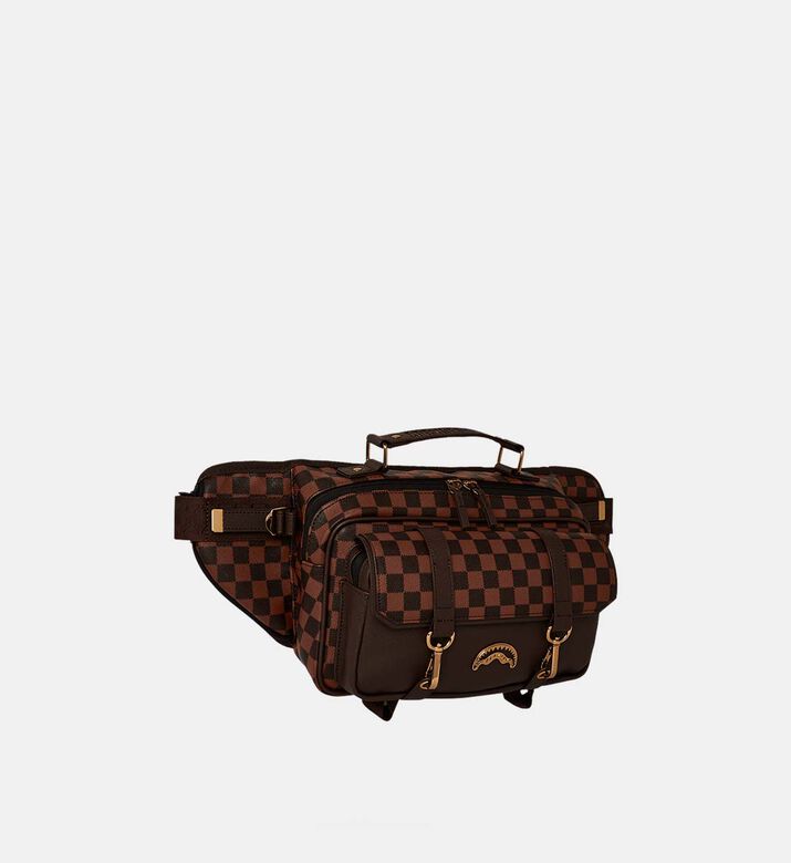 Pixel-embossed Crossbody Bag