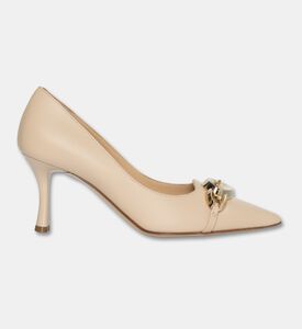 Baldinini Chain-detail Pumps, Beige, Eu-36, Packshot View