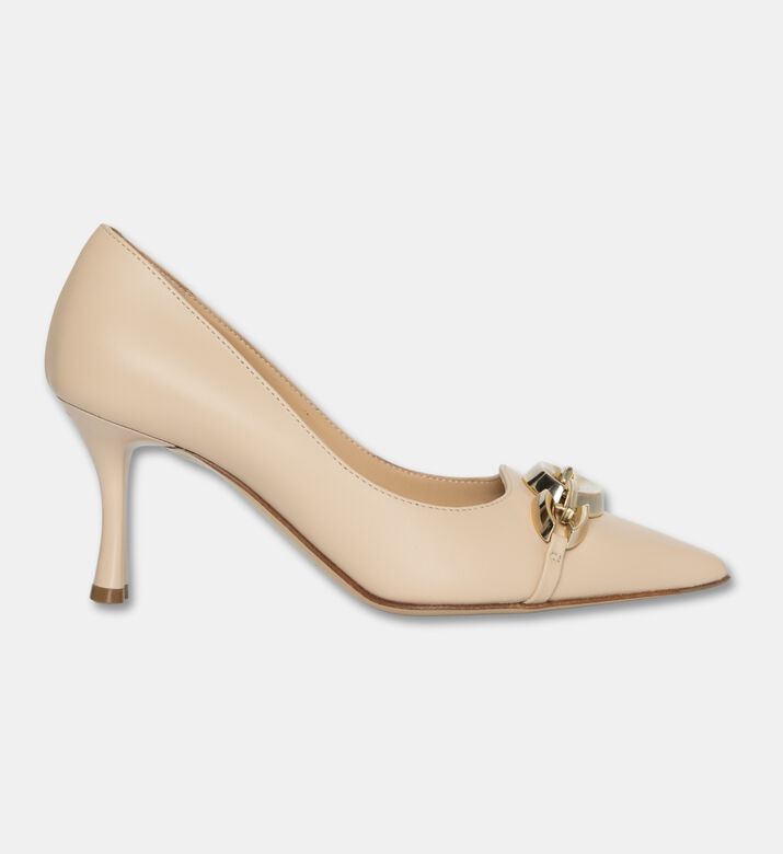 Baldinini Chain-detail Pumps, Beige, Eu-36, Packshot View