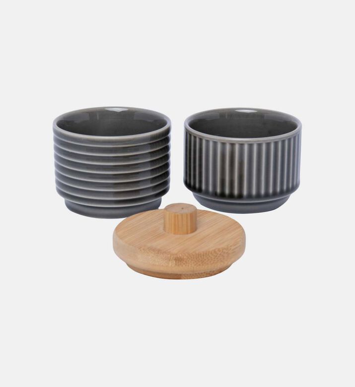 طقم وعاء تقديم بغطاء مكون من قطعتين طقم وعاء تقديم بغطاء مكون من قطعتين