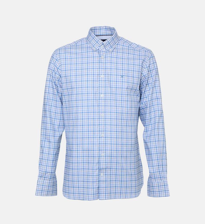 قميص بمربعات بقصة مفصلة