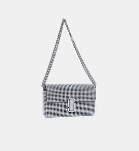 حقيبة كتف صغيرة بحجر الراين